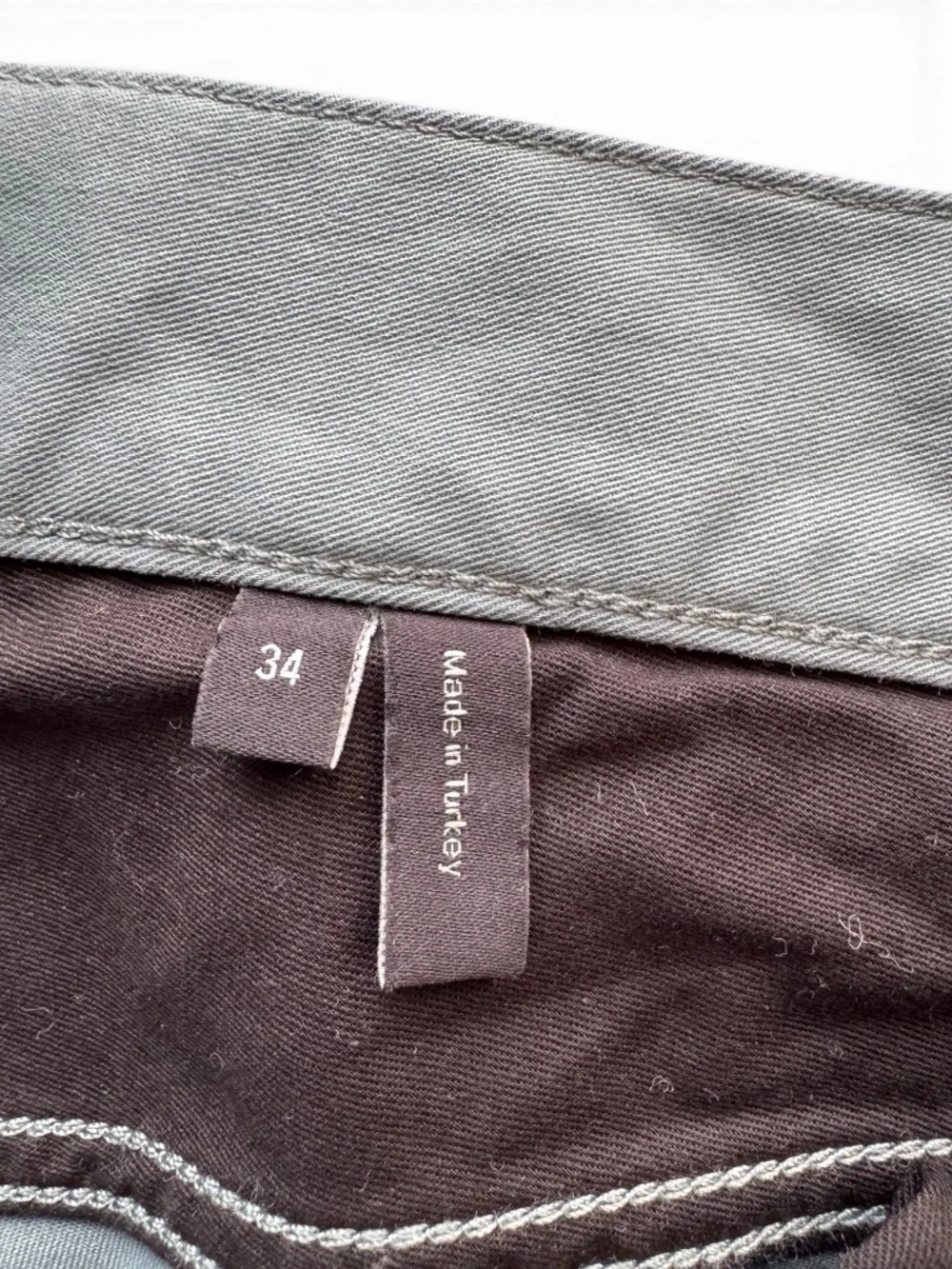 THEORY Haydin Straight Slim Fit Green Jeans Pants Men’s 34 Stretch